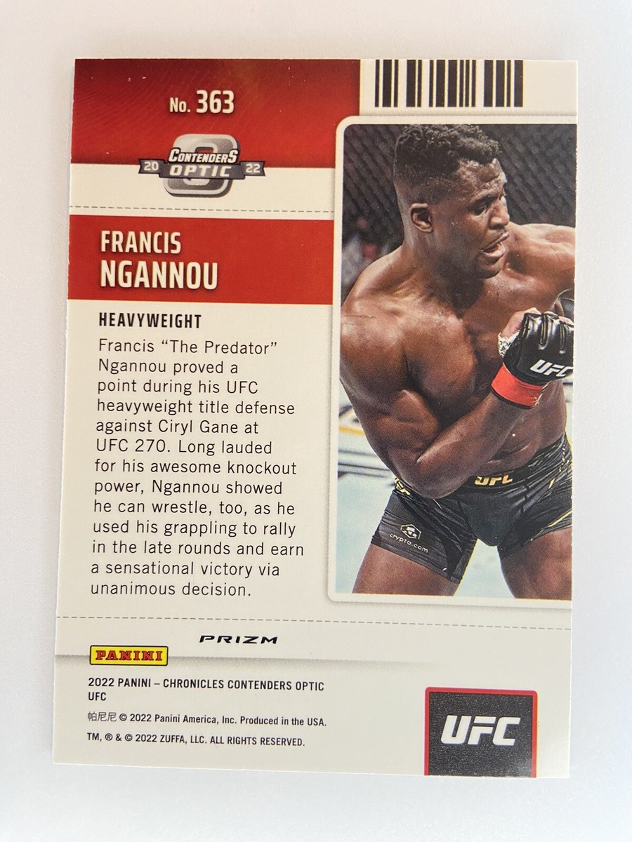 2022 UFC Chronicles Season Ticket SILVER #363 Francis Ngannou + Free  Shipping | eBay