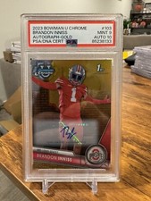 2023 Bowman Chrome U Brandon Inniss Gold Prospect RC Auto #/50 PSA 9 Auto 10🔥📈