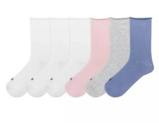 K.Bell Women  s Modal Roll Top Socks, 6 Pairs, Size 5  10 Multi Color, HeiQ Temp.