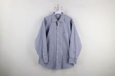 Vtg 90s Brooks Brothers Mens 16.5 32/33 Regent Non Iron Button Shirt Blue Plaid