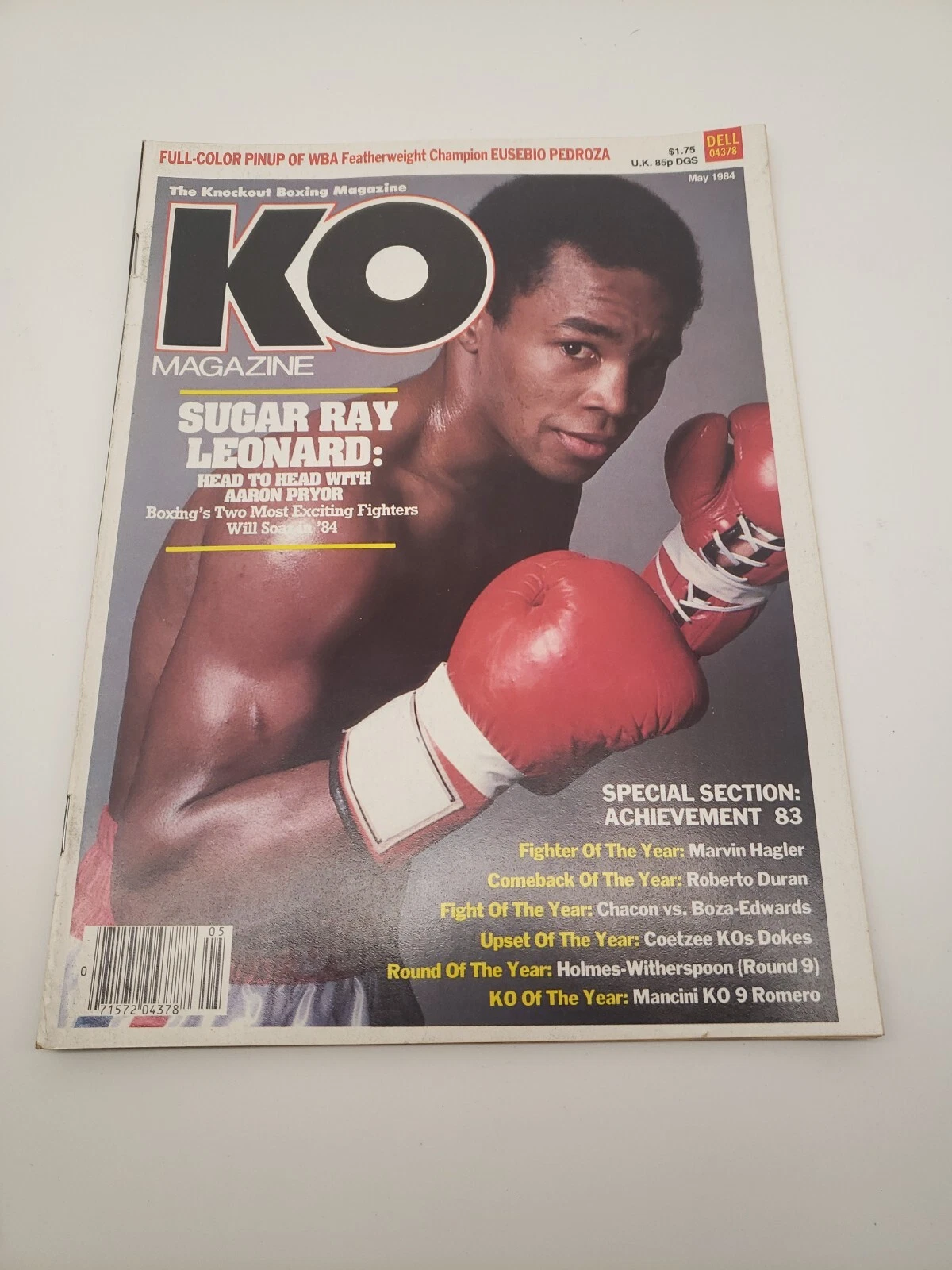 KO - The Knockout Boxing Magazine - Newsstand, No Label 1984,E.Pedroza Pinup inc - 画像2/7