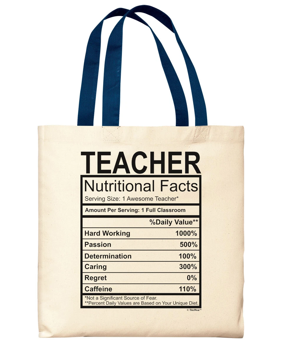 Teacher canvas tote cheap