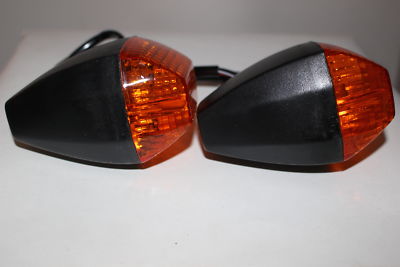 KAWASAKI ZX600 EMGO FRONT TURN SIGNAL LIGHT INDICATOR SET PAIR