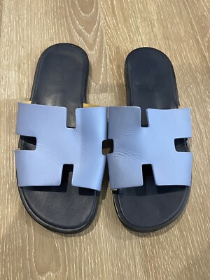 Hermes Men's Blue Izmir Sandals- Size 41.5 | eBay