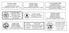 Custom Official Notary Public Self Inking Rubber Stamp-Any State Custom Notary