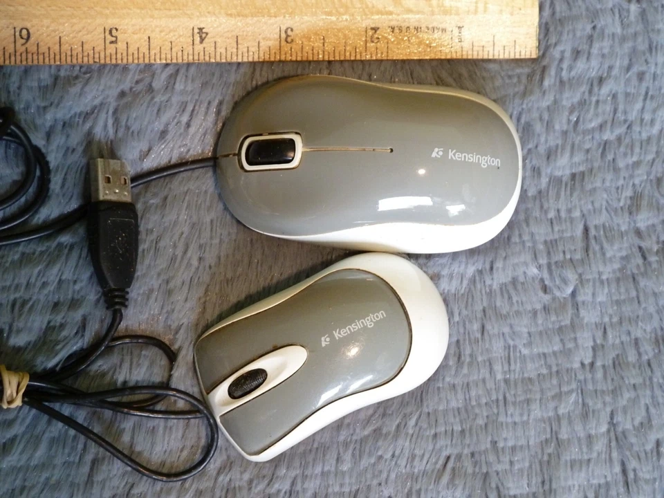 Lote 2 Mini Mouse Kensington Cableado USB PARA REPARACIÓN K72346 Foto 3 de 4