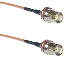 RG316 BNC FEMALE SM BULKHEAD to BNC FEMALE SM BULKHEAD RF Cable Rapid-SHIP LOT