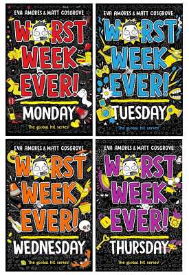 Worst Week Ever! Series 4 Books Collection Set - Ages 8+ - Paperback