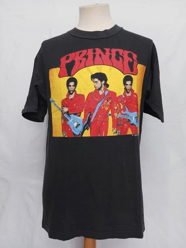 Rare Vintage Prince Tour Concert T-Shirt Black Cotton H 1990s vintage concert t-shirt, vintage, single stitch, B+ condition