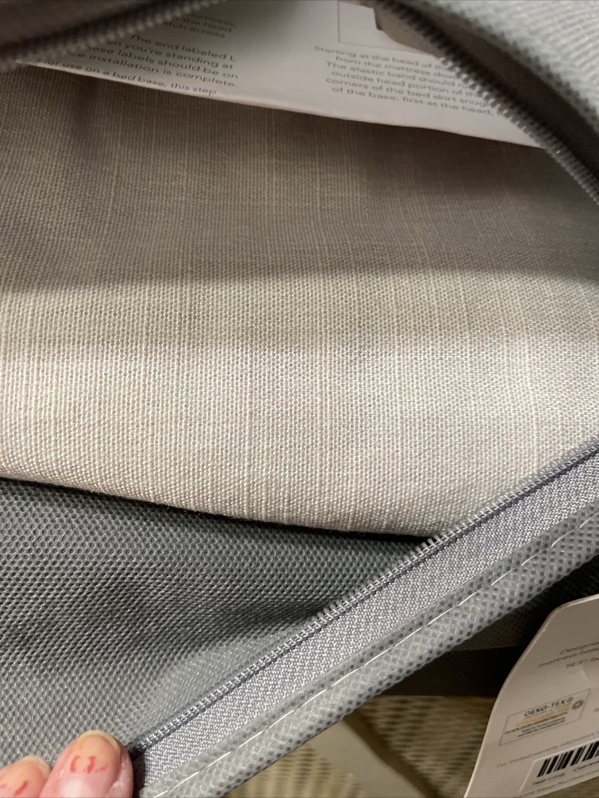 Sleep Number Smart Skirt Bed Skirt Twin XL Long Oatmeal Beige 425587