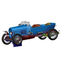 Miniature Starter 1/43 Chenard & Walker Sport N°9 - Vainqueur 24H Du Mans 1923