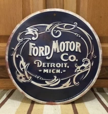 Ford Motor Co Garage Shop Man Cave Gas Oil Auto Car Parts Bar Pub Vintage Style