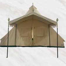 19.68 13.1ft Canvas Tent Bell Tent Glamping, 4 Seasons Yurt Tent for Camping