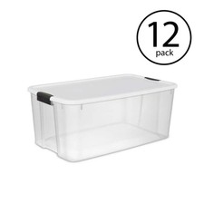 Sterilite Storage Bin 36W 12-Pack w/ Ultra-La...