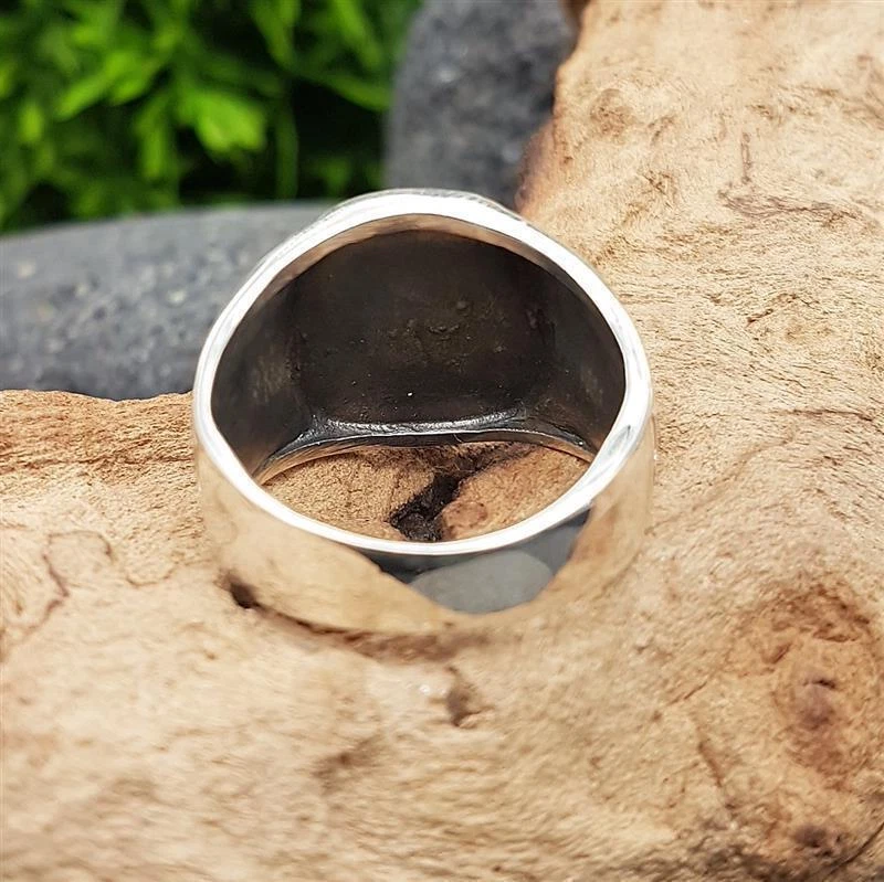 Schwarze Sonne Ring aus 925 Sterling Silber - Bild 4 von 4