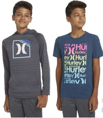 Hurley Youth Lightweight Hoodie & Tee T-Shirt - Picture 2 of 14