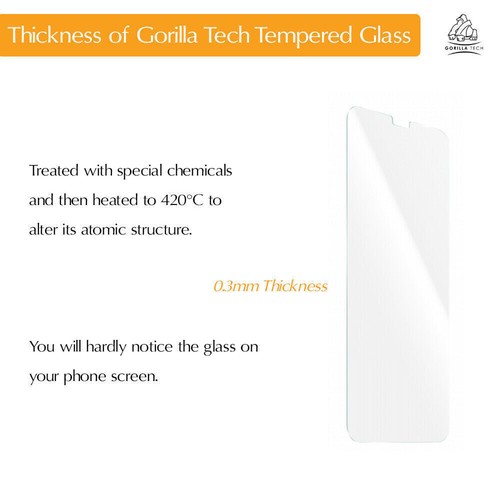 iPhone 16 Pro Max, 16 15 14 13 12 11 X 7 Gorilla Tempered Glass Screen Protector - Picture 8 of 36