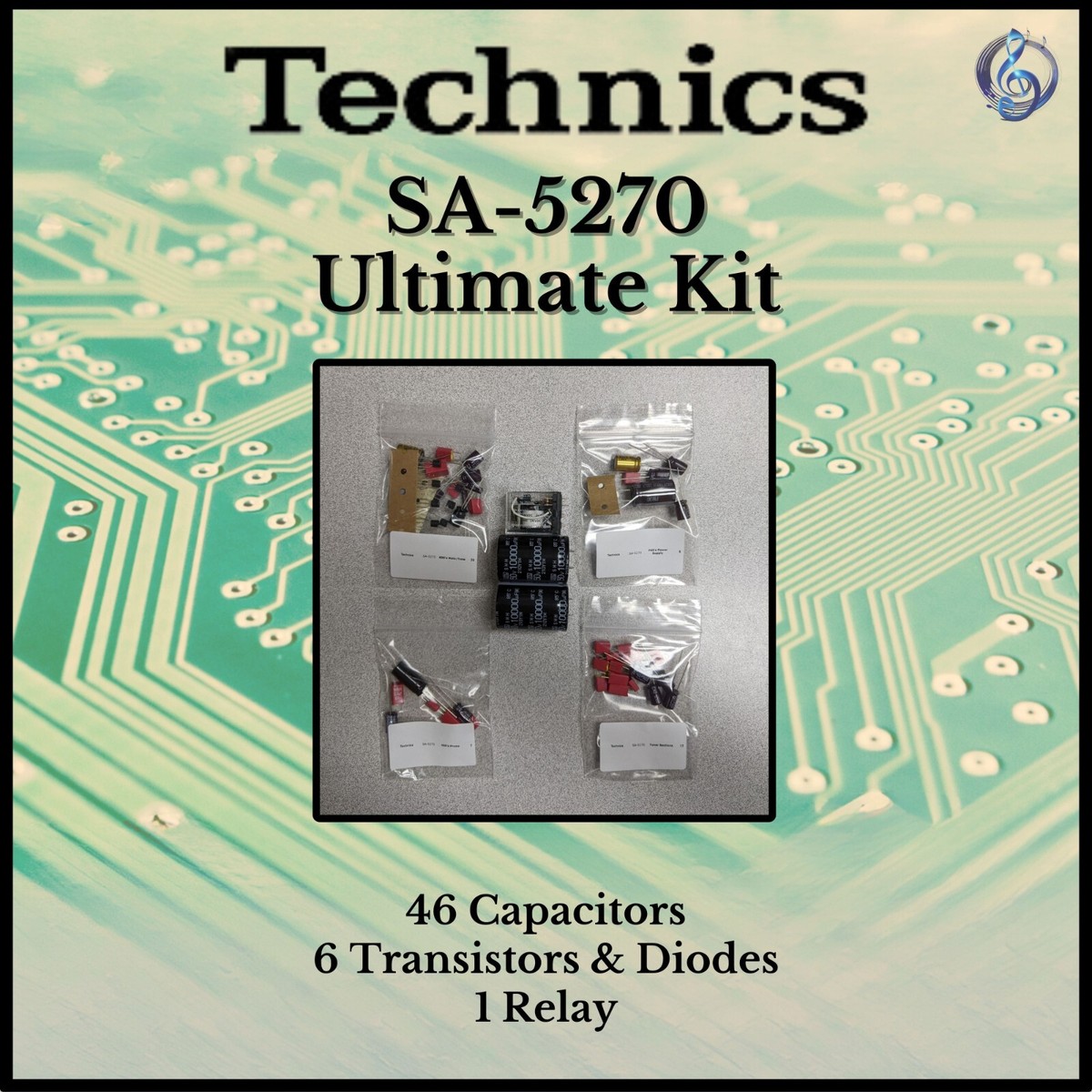 Technics SA-5270 Receiver Ultimate Upgrade Kit Genuine Parts
