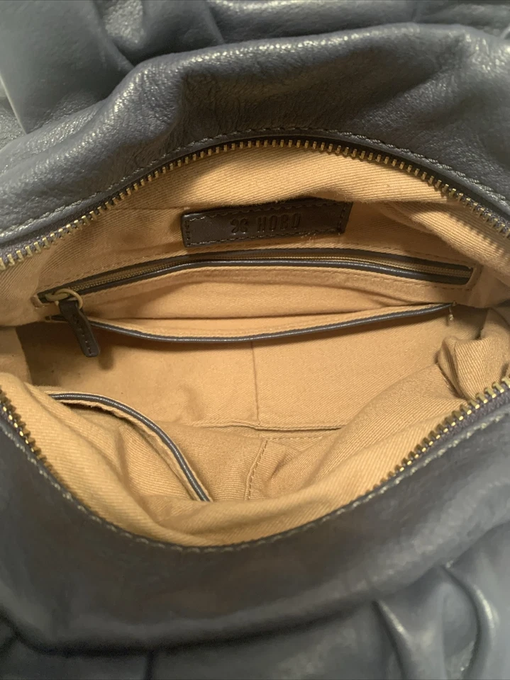  Hobo Darling Crossbody Satchel Navy Leather Top Handle Shoulder Bag/Dust Bag - Image 4 of 4