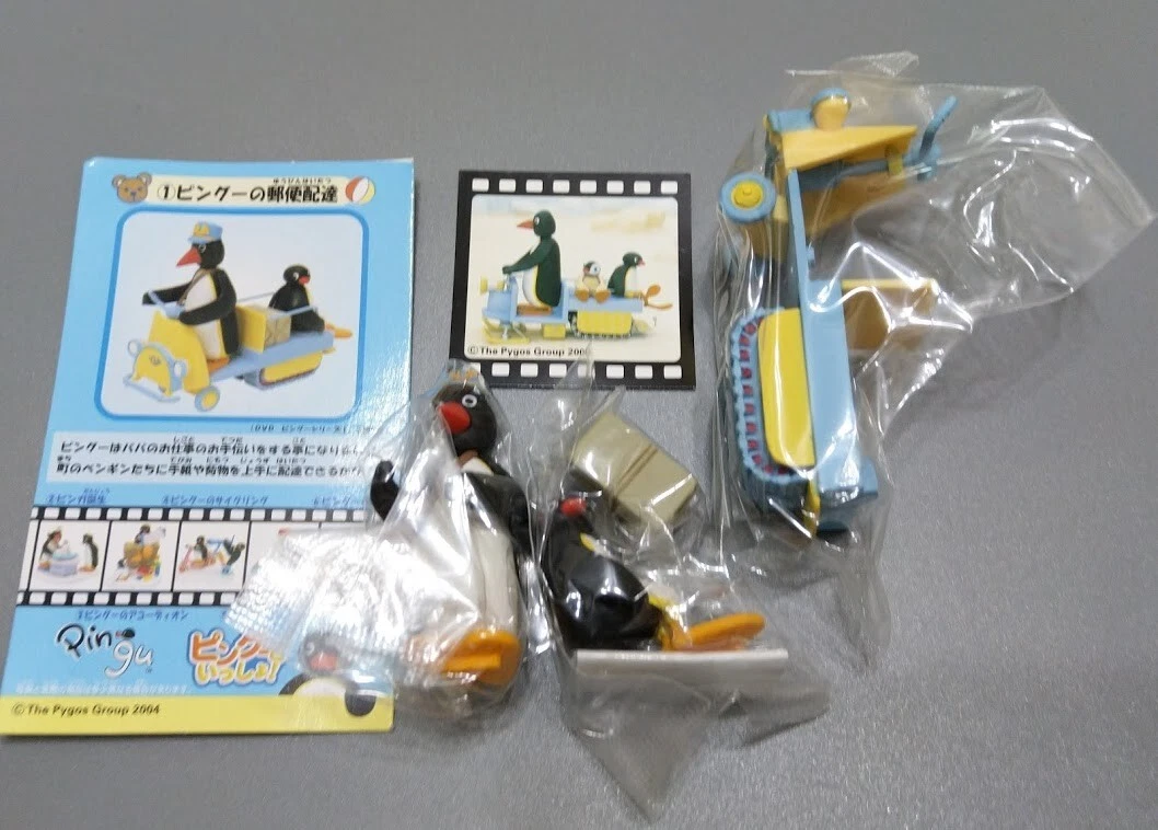 Pygos Pingu action figure series #01 - Pingu and Postman on