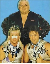 RICKY MORTON & ROBERT GIBSON ROCK & ROLL EXPRESS WWE HOF RARE SIGNED PHOTO PROOF
