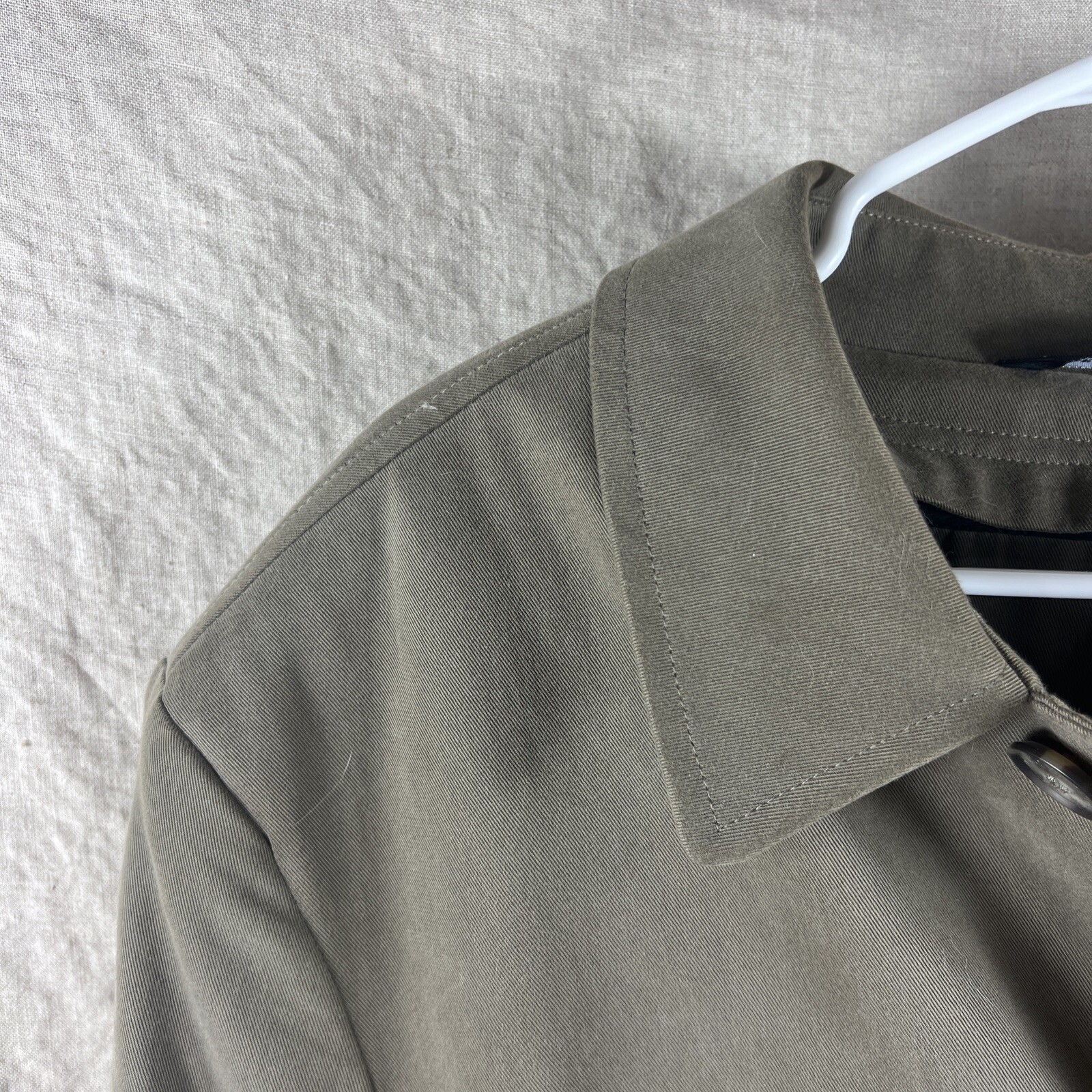 Calvin Klein Brown Full Button Collared Lined Lon… - image 9