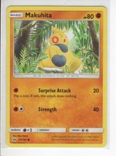 MAKUHITA SUN & MOON SET POKEMON CARD 67/149 VG