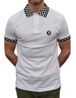 Trojan Records White Chequerboard Polo Shirt Mod Clothing Soul Ska Skinhead Oi Trojan Records White Chequerboard Polo Shirt Mod Clothing Soul Ska Skinhead Oi