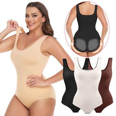 Body Shaper Damen Shapewear Bauchweg Stark Formend Miederbody Brife Bodysuit DE