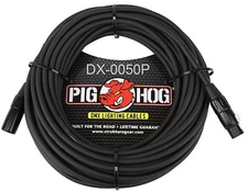 50ft Pig-Hog XLR 3-Pin M/F DMX Shielded Stage Lighting Data Cable, DX-0050P