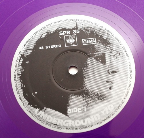 UNDERGROUND '70 psych rock germany 1969 CBS SPR 35 PURPLE WAX vinyl LP - Picture 4 of 4