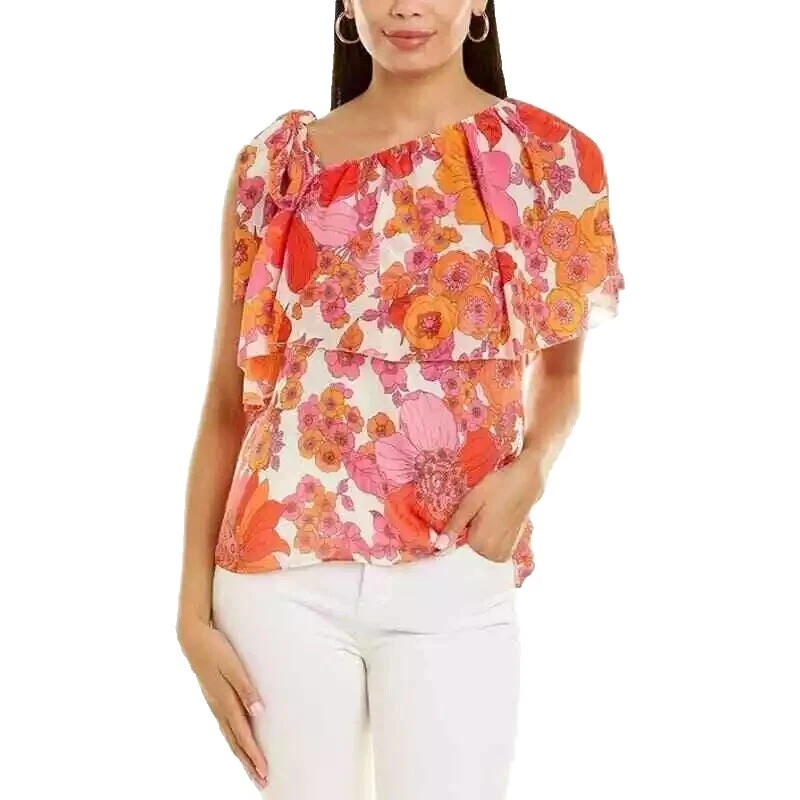Trina Turk Polyester Floral Tops for Women