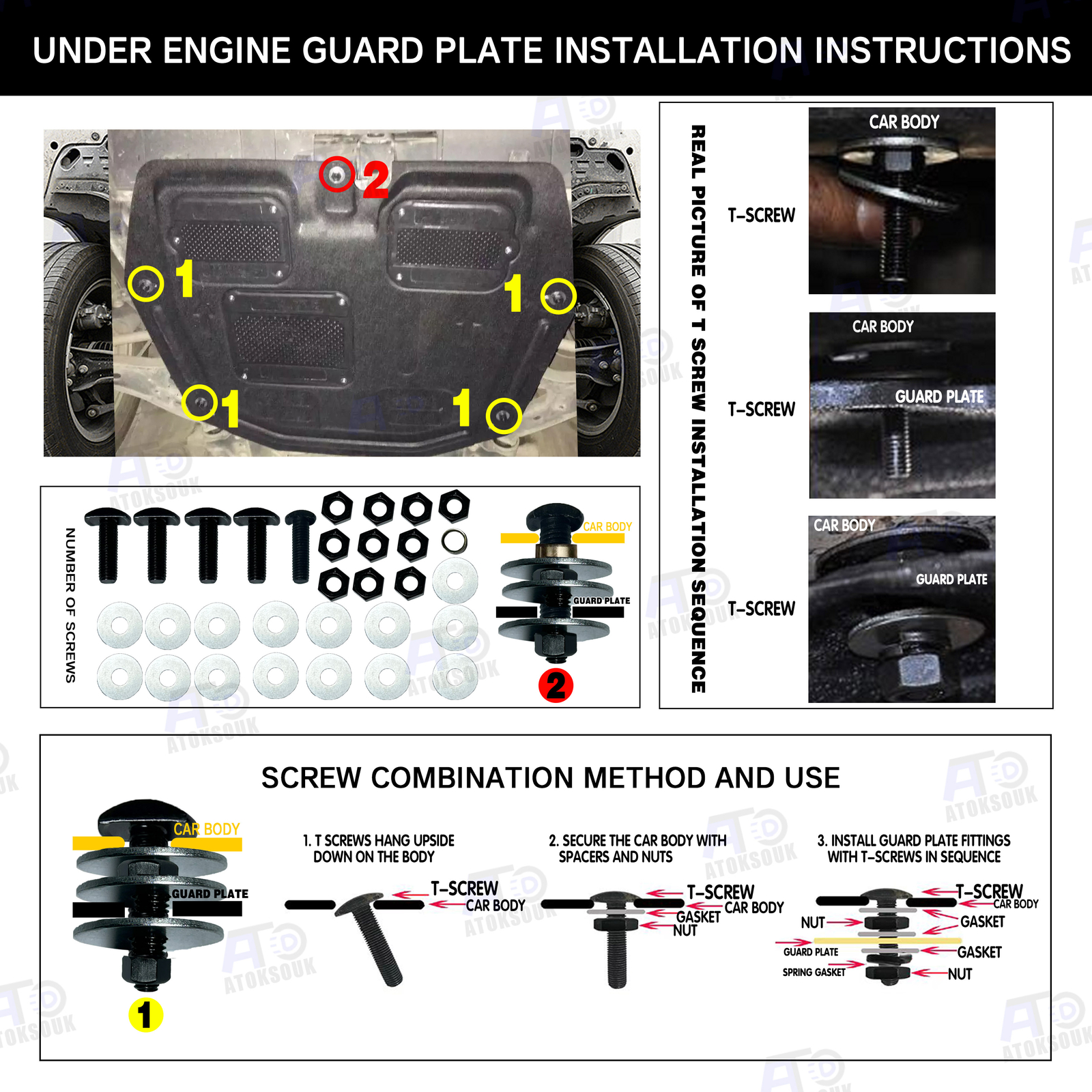 For Honda CRV 20152016 Auto Under Engine Splash Guard Mudguard