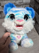 FurReal Friends 9" North The Sabertooth Tiger Blue Plush Interactive Toy Cat