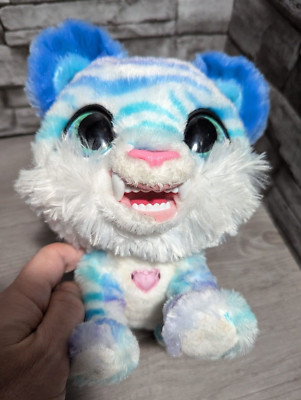 FurReal Friends 9'' North The Sabertooth Tiger Blue Plush Interactive Toy Cat