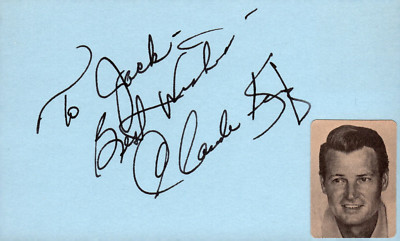 Claude King Signed Auto 3x5 Index Card Wolverton Mountain | eBay