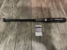 WANDER FRANCO SIGNED TAMPA BAY RAYS RAWLINGS BASEBALL BAT JSA COA AUTOGRAPHED