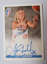 Ann Strother WNBA Autograph Auto 2008 Rittenhouse UCONN Atlanta Dream Hard Sign