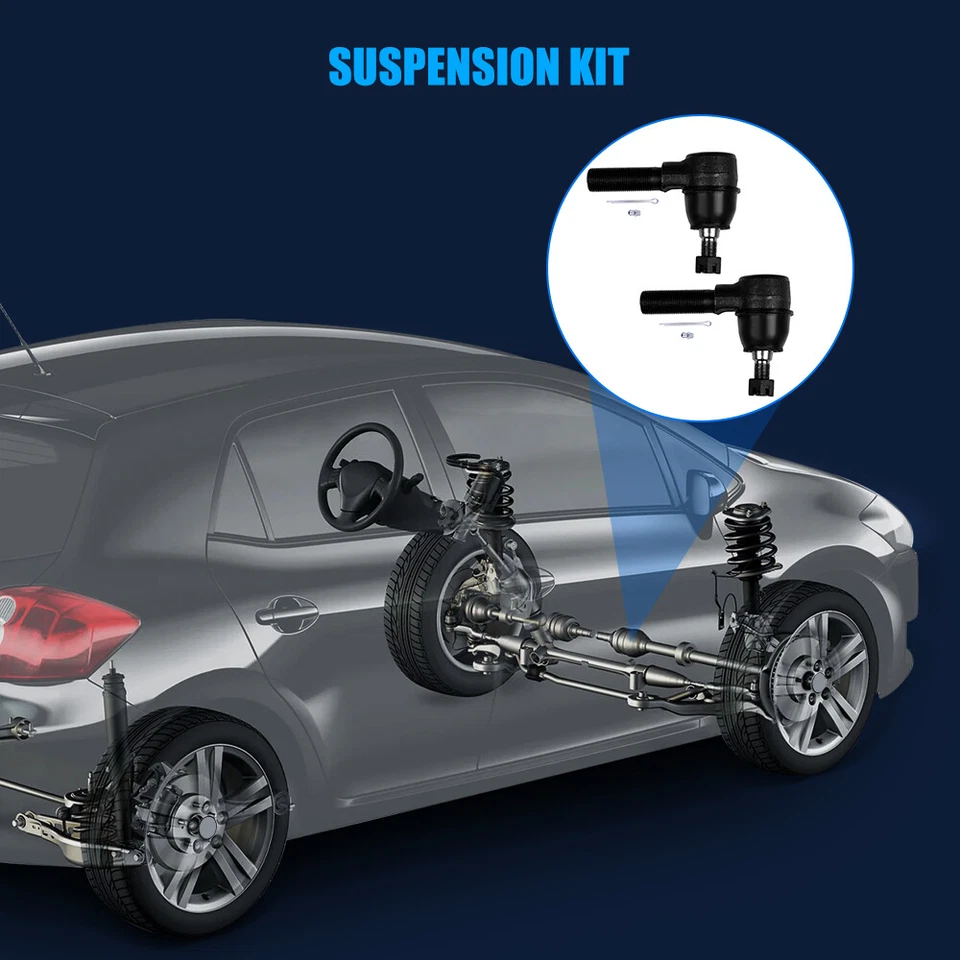 2x Front Outer Tie Rod Ends Links For 1995-2002 Land Rover Range Rover ES800783 Foto 2 de 4