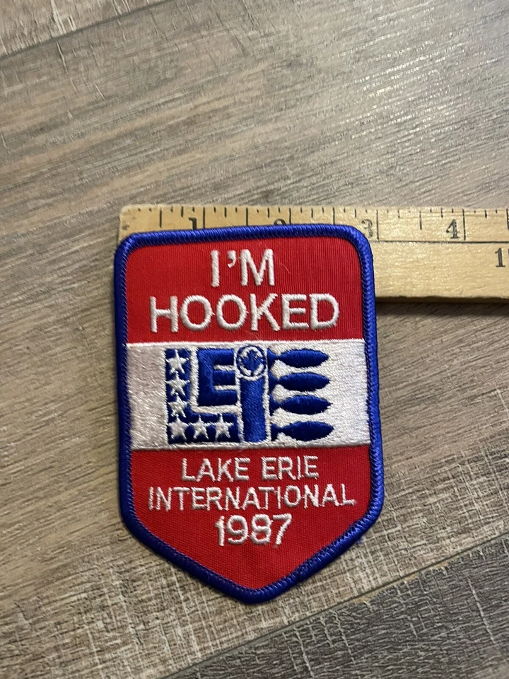 Vintage I’m Hooked Lake Erie International 1987 Patch - Image 4 of 4