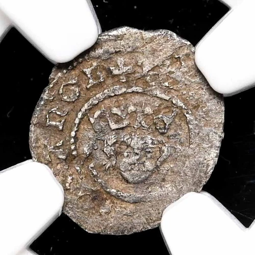 ENGLAND. Richard II. 1377-1399. Silver Farthing S-1703, NGC VF Detail, Very rare