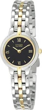 Citizen Eco-Drive EW9334-52E Silhouette Two Tone Ladies Watch NEW $265