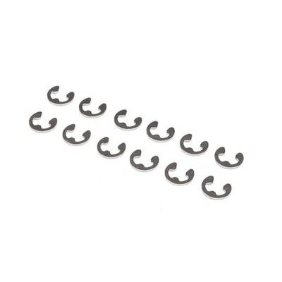 Losi E-Clips 4mm 12 LOSA6106 Elec Car/Truck Replacement Parts