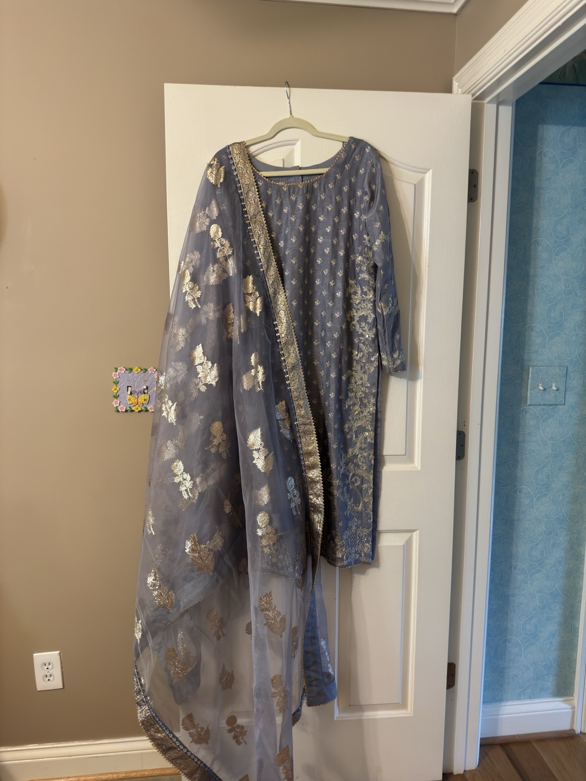 Pakistani Indian Shalwar Kameez 3 Piece Set Desig… - image 12