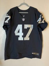 Men’s 52 NWOT Las Vegas Raiders James Cowser #47 Nike Vapor Elite Jersey Black 