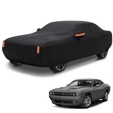 Challenger Car Cover Custom 2008-2026  Outdoor Fit for Dodge Challenger Black