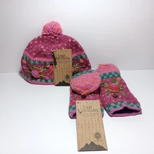 NWT Lost Horizons Aubrey Beanie & Convertible Mittens Handwarmers Wool NEW