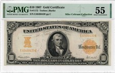 FR 1172 1907 $10 Gold Certificate GREAT COLOR