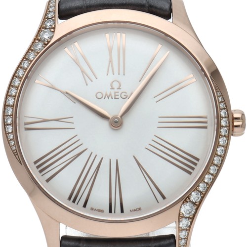 Omega De Ville Tresor 428.58.36.60.02.001 Pink Gold 36mm White Dial #LPW584