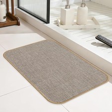 Bathroom Rugs Mat Non Slip 24" x 16", Ultra Thin Small Bath Mat Quick Drying